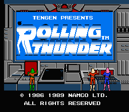 Rolling Thunder title screenshot